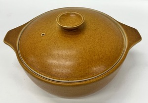 lot 71 image: DENBY Rams Head - English Brown -  Stoneware Covered Casserole