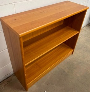 lot 130 image: Teak Laminate Shelving Unit or Bookshelf