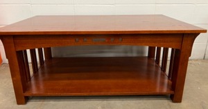 lot 137 image: BROYHILL Mission Style Coffee Table