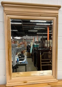 lot 140 image: LEXINGTON Knotty Pine Wall Mirror
