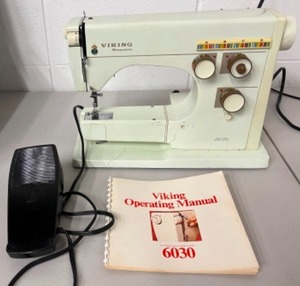 lot 177 image: Vintage VIKING HUSQVARNA Model 6030 Sewing Machine