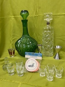 lot 206 image: Glass EMPOLIE Decanters, Shot Glasses & Other Barware - Italy