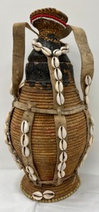 lot 16 image: Antique Tribal Ethiopian Milk or Butter Vessel