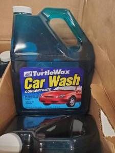 lot 296 image: Case of 6 Turtle Wax 1 Gallon Car Wash Bottles #1