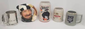 lot 402 image: Collectible Beer Steins & Mugs including EMIL SOGOR