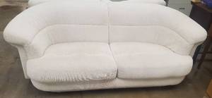 lot 413 image: Modern Couch Off White Fabric by PREVIEW