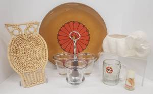 lot 416 image: MCM Kitchen Serving Pieces & Housewares