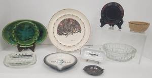 lot 418 image: Vintage Ashtray Collection 9pc