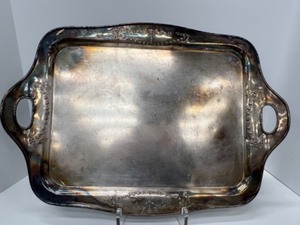 lot 423 image: Manning Quality Bowman Silver Serving Tray