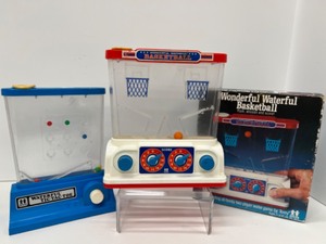 lot 429 image: Vintage 1970s TOMY Waterful Tic-tac-toe & Basketball Water Games Original Box