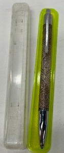 lot 441 image: Vintage Sterling Silver Repousse ROLEX Jewish Pen in Box
