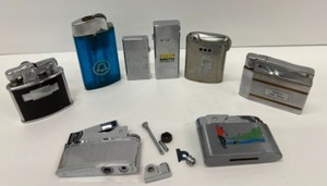 lot 332 image: Assortment of 8 Vintage Lighters