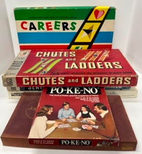 lot 355 image: Vintage Board Games including Chutes and Ladders