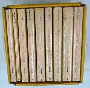 lot 585 image: Little House on the Prairie 1971 Wilder Harper & Row 8 Book Lot Pb Set J2-J8 J31