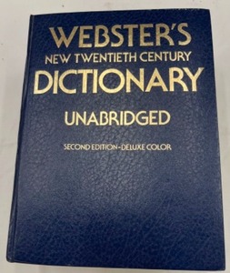 lot 587 image: Vintage Websters 20th Century Dictionary