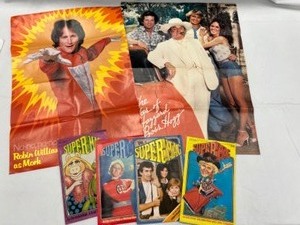 lot 611 image: Vintage 80s TV star Icons MORK, Dukes of Hazzard, Muppets in Posters & Supermags