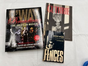 lot 617 image: Table Top Book BWay Broadway The American Musical Book,  A Vintage Guthrie Theater Booklet & More