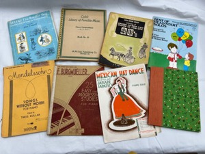 lot 620 image: Vintage Lot of Piano Books and Sheet Music