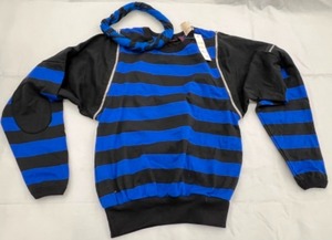 lot 658 image: Vintage 90s ITALIAN MOB Striped Ladies Shirt New With Tags & Matching Headband