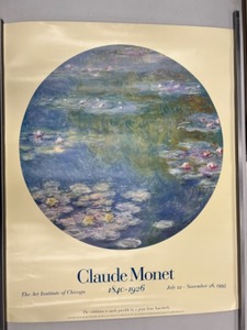 lot 678 image: Claude Monet - Art Exhibit Poster - Art Institute of Chicago
