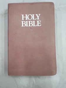 lot 629 image: Holy Bible King James Version Pink Leather