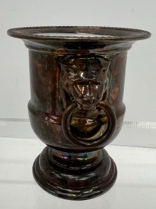 lot 695 image: Vintage SHEFFIELD English Silver Plated Miniature Trophy  Champagne Bucket
