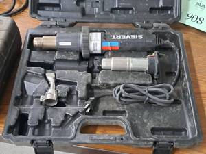 lot 914 image: Sievert Heavy Duty 1700W Electronic Hot Air Gun TH1650 with Case