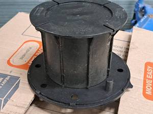 lot 966 image: Lot of (9) Bison 5-14 Polypropylene Raised Floor Pedestal V4