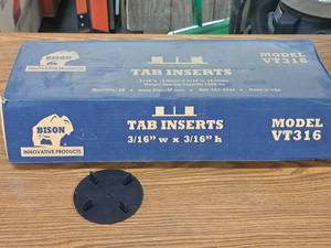 lot 980 image: Lot of (1 Case) Bison Versadjust 1500-lbs Tab Inserts VT316 30-count