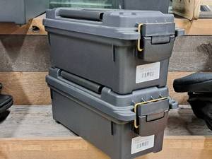lot 1001 image: Lot of (2) Plano 13 Plastic Ammo Cans 1212