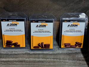 lot 1050 image: Lot of (3) A-Zoom 32 Auto Snap Caps 5-piece (in original packaging)