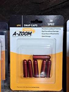 lot 1054 image: Lot of (1) A-Zoom 38 Special Snap Caps 6-piece (in original packaging)