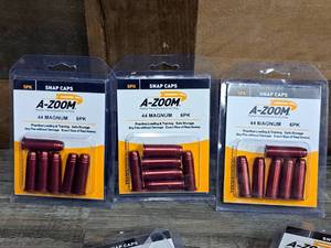 lot 1061 image: Lot of (3) A-Zoom 44 Magnum Snap Caps 6-piece (in original packaging)