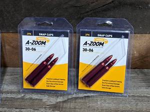 lot 1065 image: Lot of (2) A-Zoom 30-06 Snap Caps 2-piece (in original packaging)