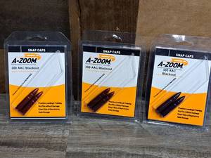 lot 1068 image: Lot of (3) A-Zoom 300 AAC Blackout Snap Caps 2-piece (in original packaging)