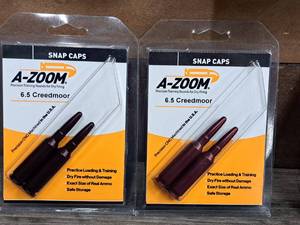 lot 1070 image: Lot of (2) A-Zoom 6.5 Creedmoor Snap Caps 2-piece (in original packaging)