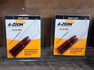 lot 1071 image: Lot of (2) A-Zoom 30-30 Win Snap Caps 2-piece (in original packaging)