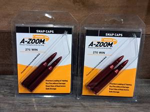 lot 1073 image: Lot of (2) A-Zoom 270 Win Snap Caps 2-piece (in original packaging)