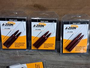 lot 1074 image: Lot of (3) A-Zoom 270 Win Snap Caps 2-piece (in original packaging)