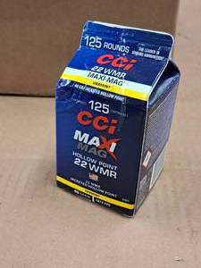 lot 663 image: Lot of (1 Box) CCi Maxi-Mag Varmint 22 WMR 40 gr JHP Rimfire Cartridges 125-count