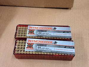 lot 685 image: Lot of (2 Boxes) Winchester Super X Small Game 22 Long Rifle 40 gr Power-Point Copper Plated Rimfire Cartridges 100-count