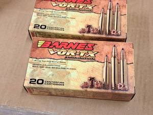 lot 711 image: Lot of (2 Boxes) Barnes Vor-TX 243 Win 80 gr TTSX BT Cartridges 20-count