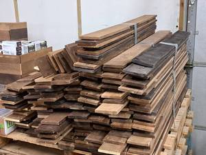 lot 629 image: Lot of (230) Waeber Weathered Wall Boards 48