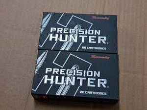 lot 741 image: Lot of (2 Boxes) Hornady Precision Hunter 6mm Creedmoor 103 gr ELD-X Cartridges 20-count