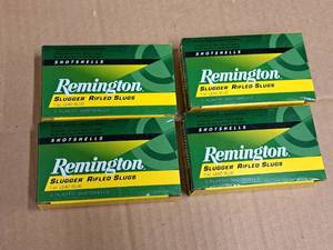 lot 752 image: Lot of (4 Boxes) Remington Slugger 12 Gauge 2-34 1oz Lead Slug Shotshells 5-count