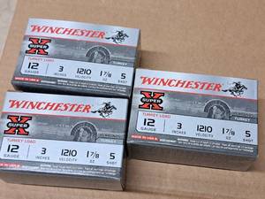 lot 755 image: Lot of (3 Boxes) Winchester Super X Turkey Load 12 Gauge 3 1-78oz 5 Shot Rounds 10-count