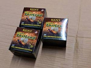 lot 793 image: Lot of (3 Boxes) Kent Ultimate FastLead Diamond Shot 20 Gauge 2-34 1oz 6 Shot High Performance Shotshells 25-count