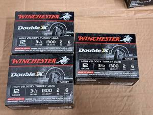 lot 786 image: Lot of (3 Boxes) Winchester Double X High Velocity Turkey Load 12 Gauge 3-12 2oz 6 Shot Shotgun Shells