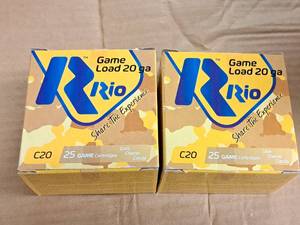 lot 832 image: Lot of (2 Boxes) Rio Game Load 20 Gauge 2-34 78oz Slug Shot Game Cartridges 25-count