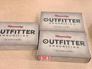 lot 963 image: Lot of (3 Boxes) Hornady Outfitter 7mm REM MAG 150 gr CX Cartridges 20-count